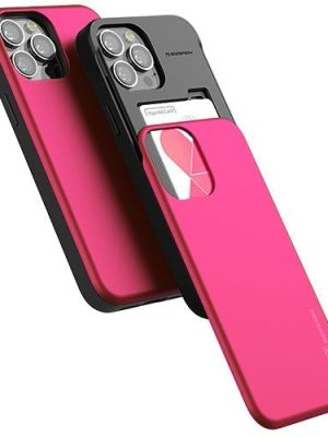 Sky Slide Bumper Case for iPhone 13 Pro - Hotpink