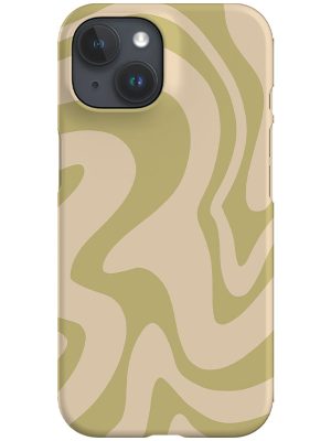 Abstract Wave Phone Case (Sage Green)