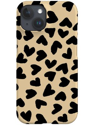 Big Hearts Phone Case (Cream & Black)