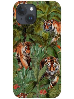 Tropical Tiger Jungle By Uta Naumann Phone Case (Green)