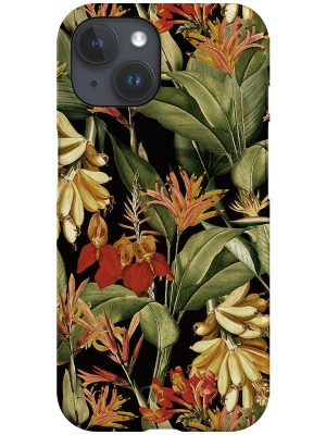 Tropical Banana Leaves By Uta Naumann Phone Case (Black)