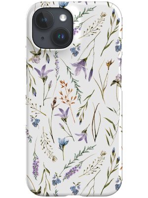 Midsummer Purple Wildflowers By Uta Naumann Phone Case (White)
