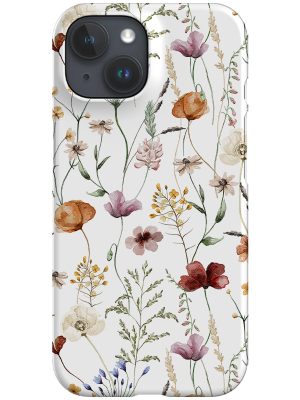 Vintage Autumn Meadow Wildflowers By Uta Naumann Phone Case (White)