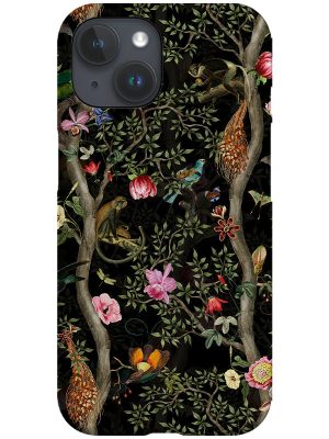 Chinoiserie Vintage Trees By Uta Naumann Phone Case (Black)