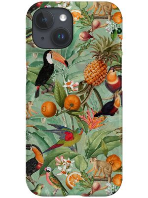 Vintage Exotic Toucans By Uta Naumann Phone Case (Green)