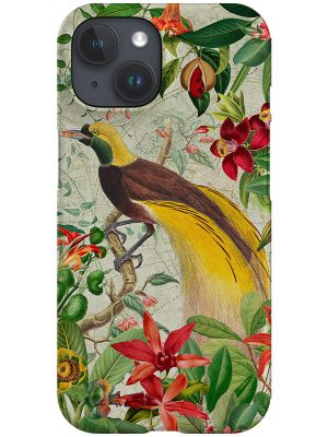 Vintage Yellow Bird of Paradise By Uta Naumann Phone Case (Yellow)