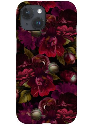 Vintage Romantic Burgundy Roses By Uta Naumann Phone Case (Red)