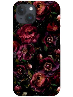 Vintage Dark Red Roses By Uta Naumann Phone Case (Red)