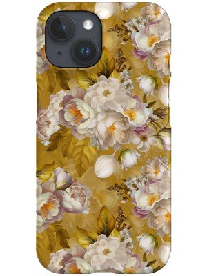 Baroque Yellow Moody Flowers By Uta Naumann Phone Case (Yellow)