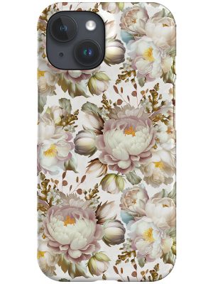 Antique Spring Peonies By Uta Naumann Phone Case (White)