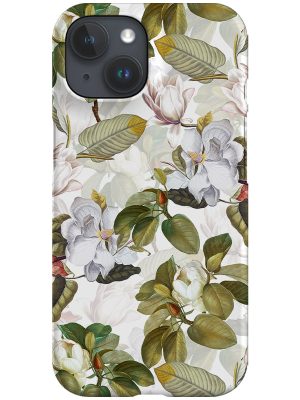 Vintage White Magnolia By Uta Naumann Phone Case (White)