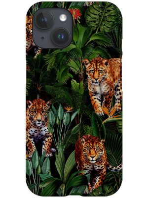 Tropical Cheetah Jungle By Uta Naumann Phone Case (Dark)