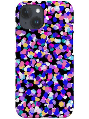 Party Spot by Rachel Parker Phone Case (Blue Black)