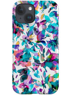 Aquatic Flowers By Ninola Design Phone Case (Blue)