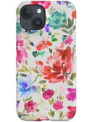 Beautiful Watercolour Summer Floral By Ninola Design Phone Case (Colourful)