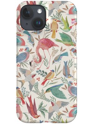 Birdwatcher's Dream By Rebecca Elfast Phone Case (Beige)