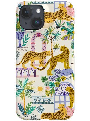 Cheetah Garden By Maria Galybina Phone Case (Beige)