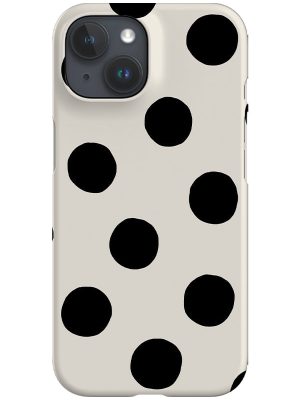 Clay Dots Phone Case (Beige Black)