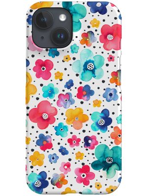Dots Flowers By Ninola Design Phone Case (Multi)