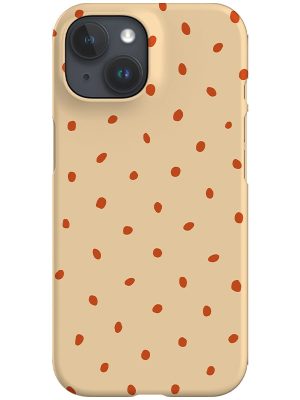 Drift Dots Phone Case (Beige Burnt Orange)