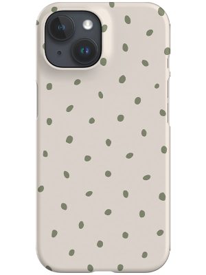 Drift Dots Phone Case (Linen Moss Green)