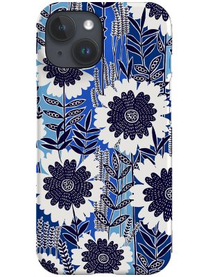 Retro Garden by Rachel Parker Phone Case (Blue)