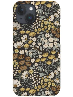 Floral Wilderness Garden by Garabateo Phone Case (Grey)