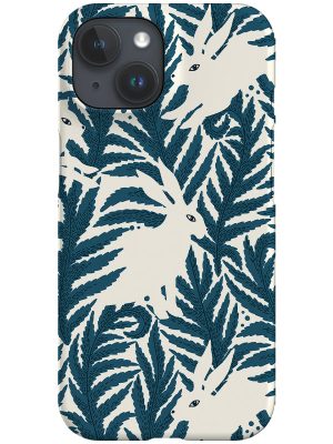 Hares By Maria Galybina Phone Case (Blue)