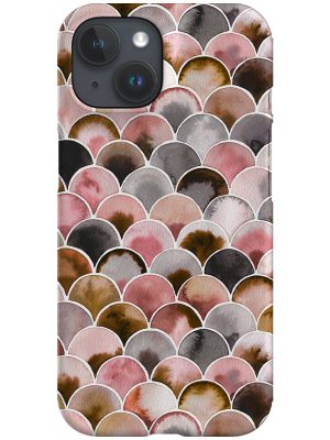 Japandi Minimalistic Scales By Ninola Design Phone Case (Pink Brown)