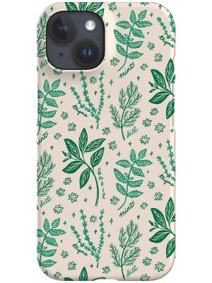 Summer Herbs by Kayla Ann Phone Case (Beige Green)