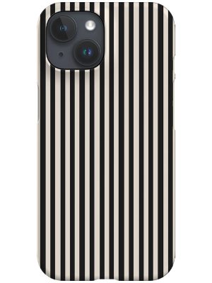 Line Study Stripes Phone Case (Beige Black)