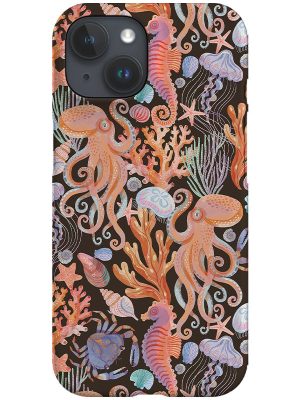 Ocean Life By Rebecca Elfast Phone Case (Black)