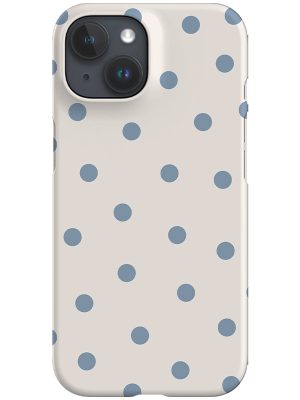 Quiet Dots Phone Case (Ivory Dusty Blue)