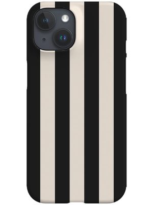 Quiet Line Stripe Phone Case (Beige Black)