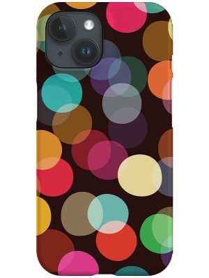 Rainbow Bokeh Lights by Cecilia Mok Phone Case (Black)