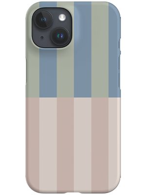 Shifted Stripes Phone Case (Eucalyptus Linen)