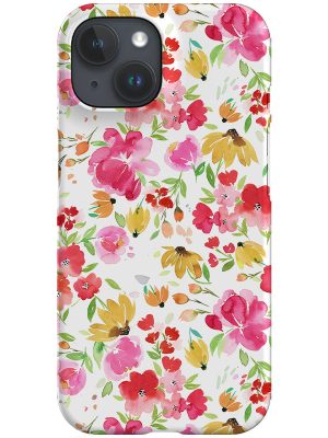 Spring Fresh Flowers By Ninola Design Phone Case (Pink Yellow)