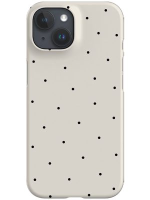 Still Dots Phone Case (Beige Black)