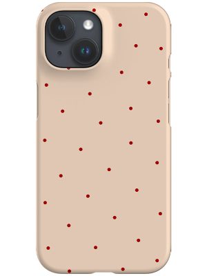 Still Dots Phone Case (Beige Red)