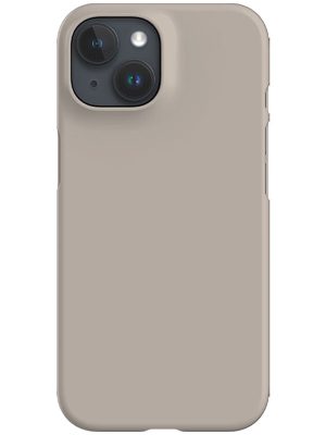 Still Tone Block Colour iPhone Phone Case (Putty Grey)