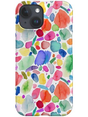 Watercolour Abstract Shapes By Ninola Design Phone Case (Colourful)