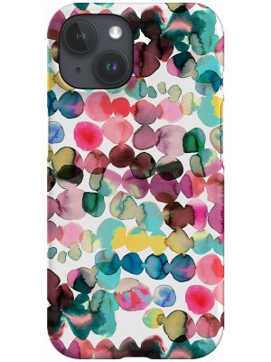 Watercolour Modern Ink Dots By Ninola Design Phone Case (Multicolour)