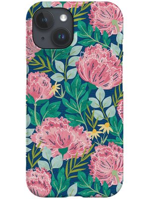 Peonies By Maria Galybina Phone Case (Dark)
