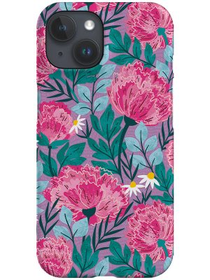 Peonies By Maria Galybina Phone Case (Violet)