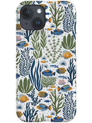 Tropical Ocean by Delively Dewi Phone Case (White)