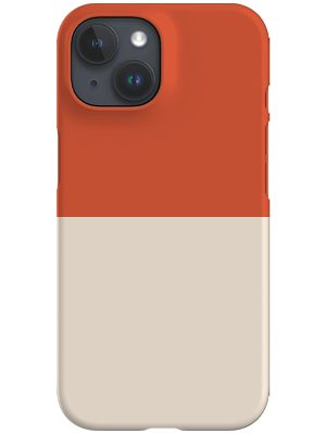Colour Block Horizontal Phone Case (Sand Orange)