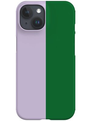Colour Block Vertical Phone Case (Lilac & Green)