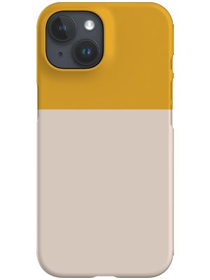 Colour Block Print Phone Case (Yellow)