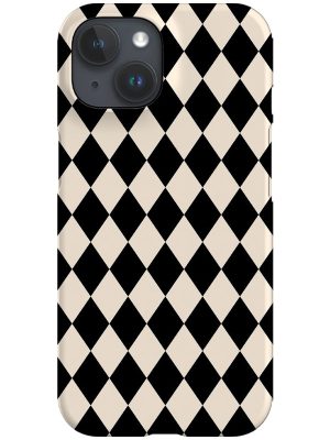 Diamond Harlequin Phone Case (Black White)