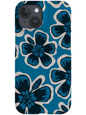 Hibiscus Flower Phone Case (Blue)